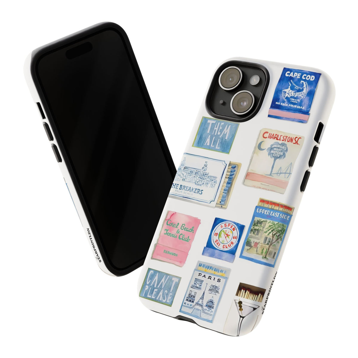 Blue Postcard Case
