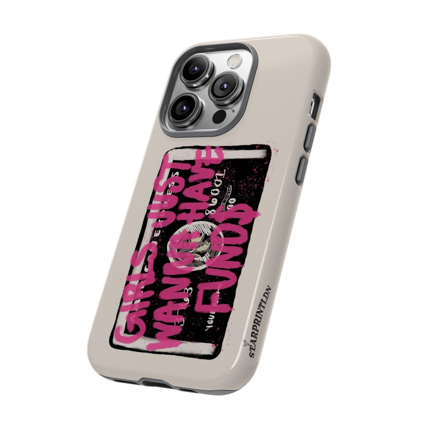 Pink Girls Just Wanna Have Funds Case