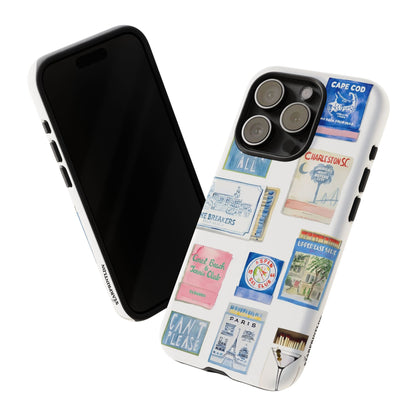 Blue Postcard Case