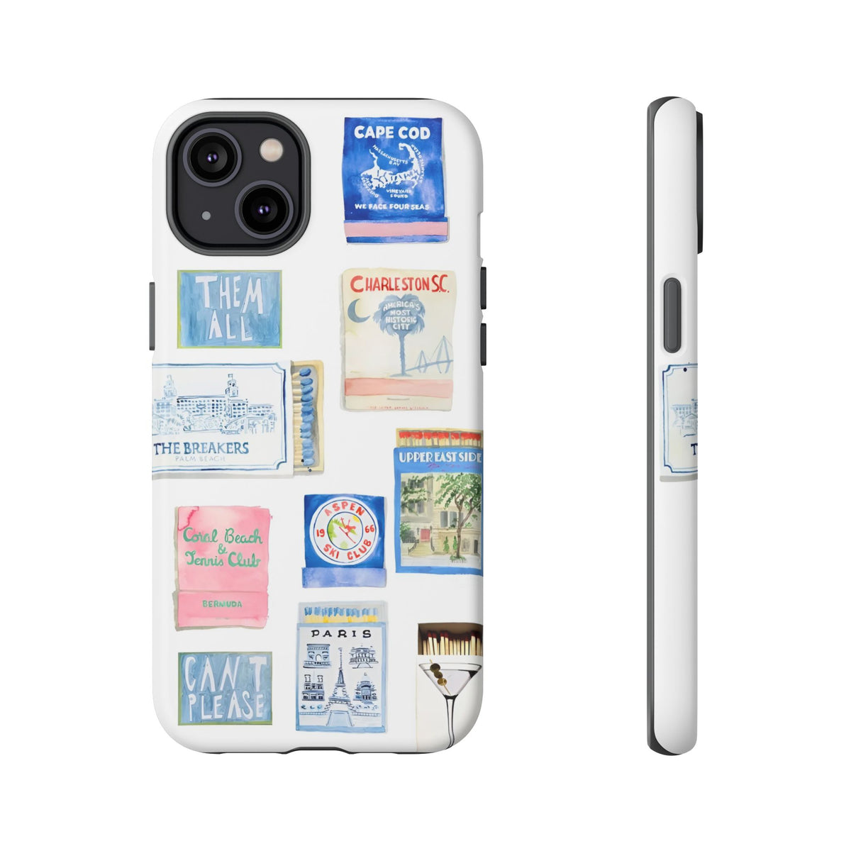 Blue Postcard Case