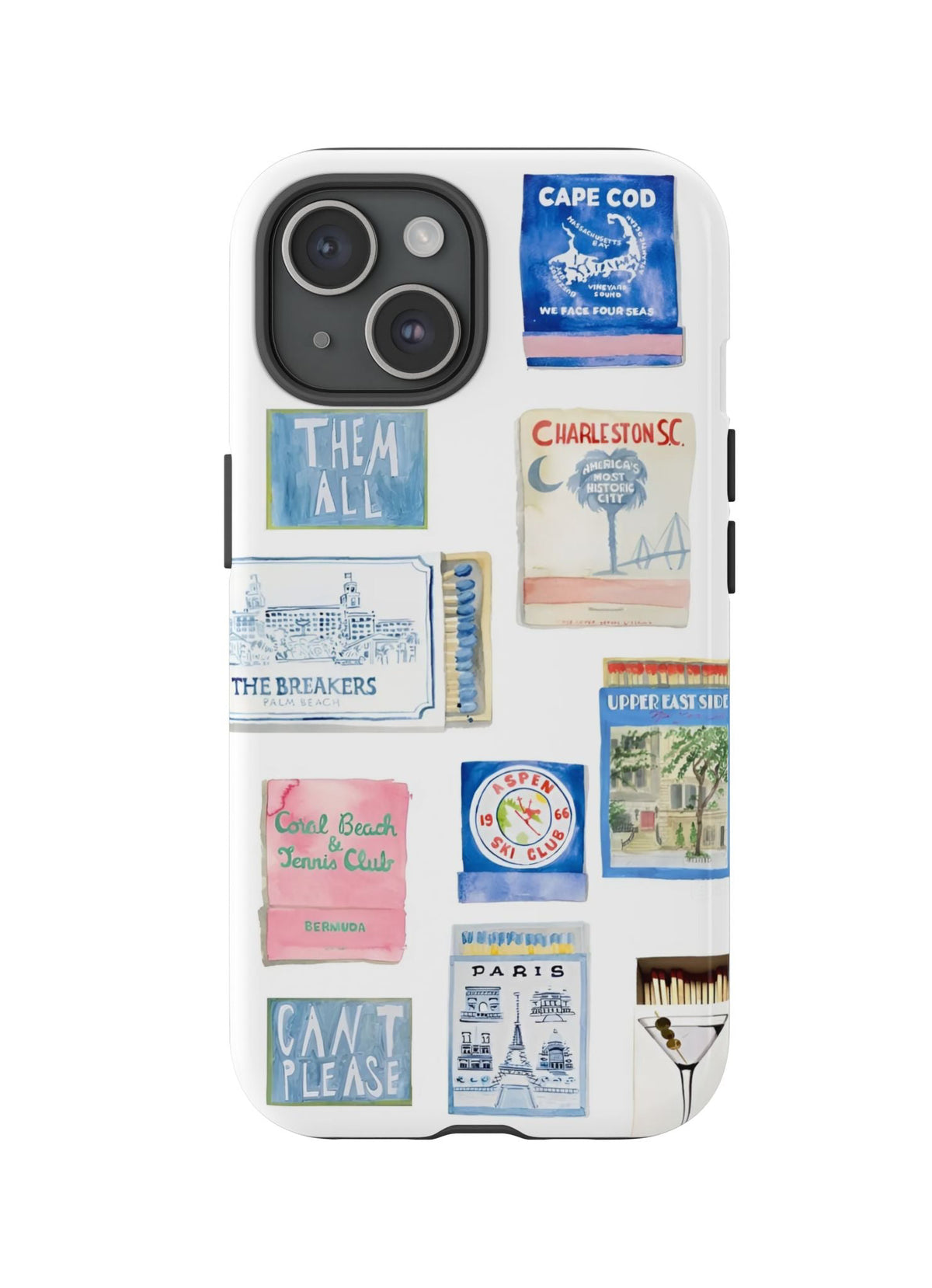Blue Postcard Case