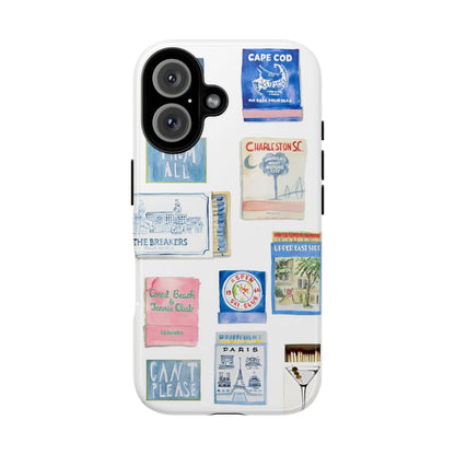 Blue Postcard Case