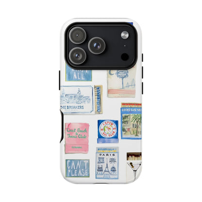 Blue Postcard Case