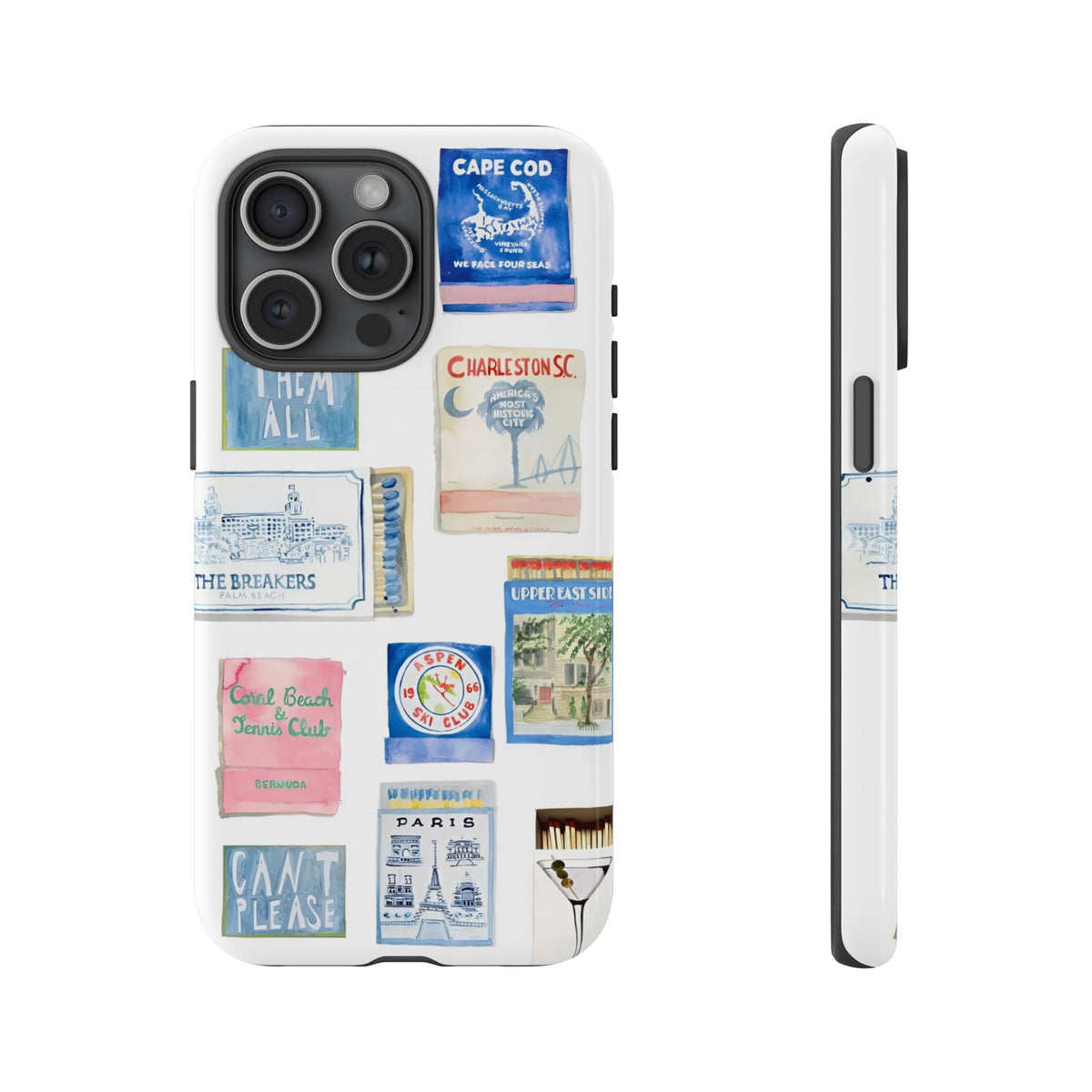 Blue Postcard Case