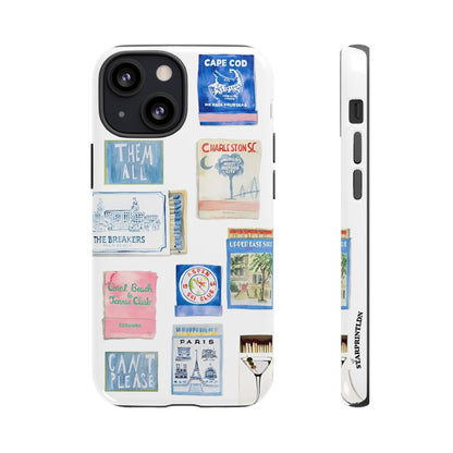 Blue Postcard Case