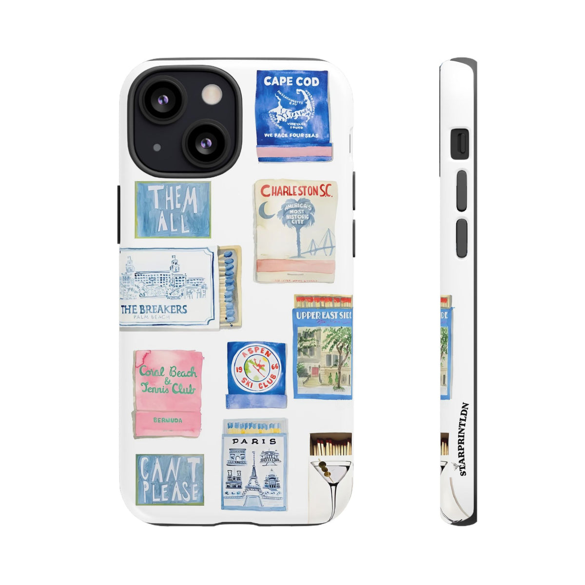 Blue Postcard Case