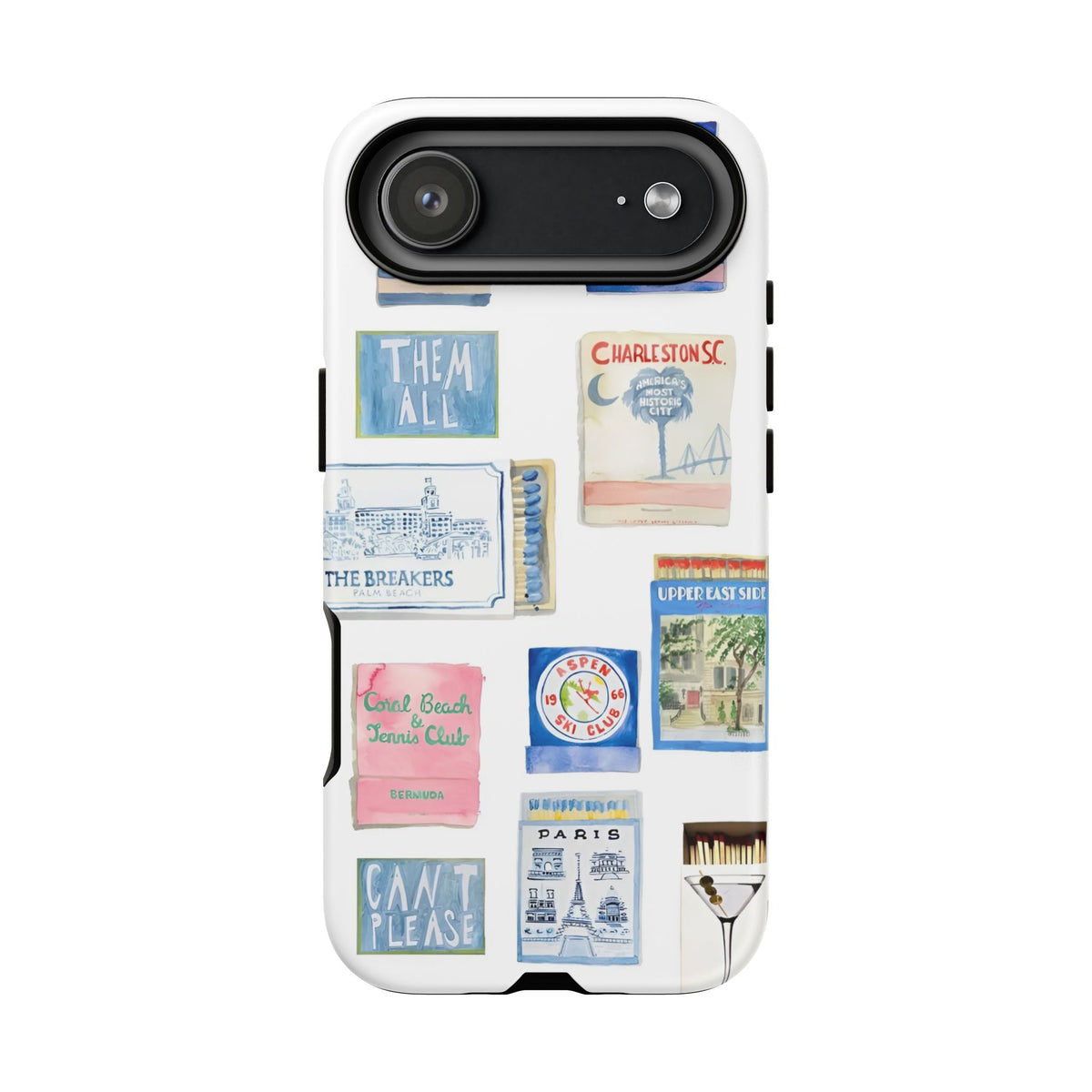 Blue Postcard Case