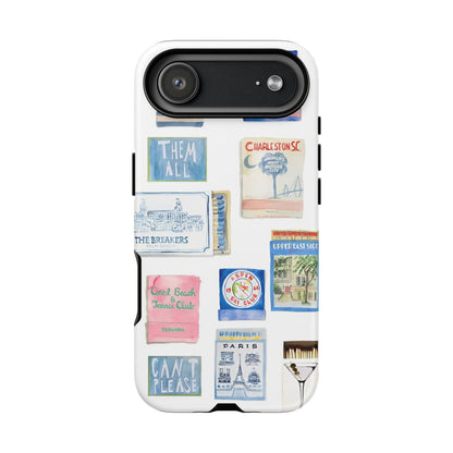 Blue Postcard Case