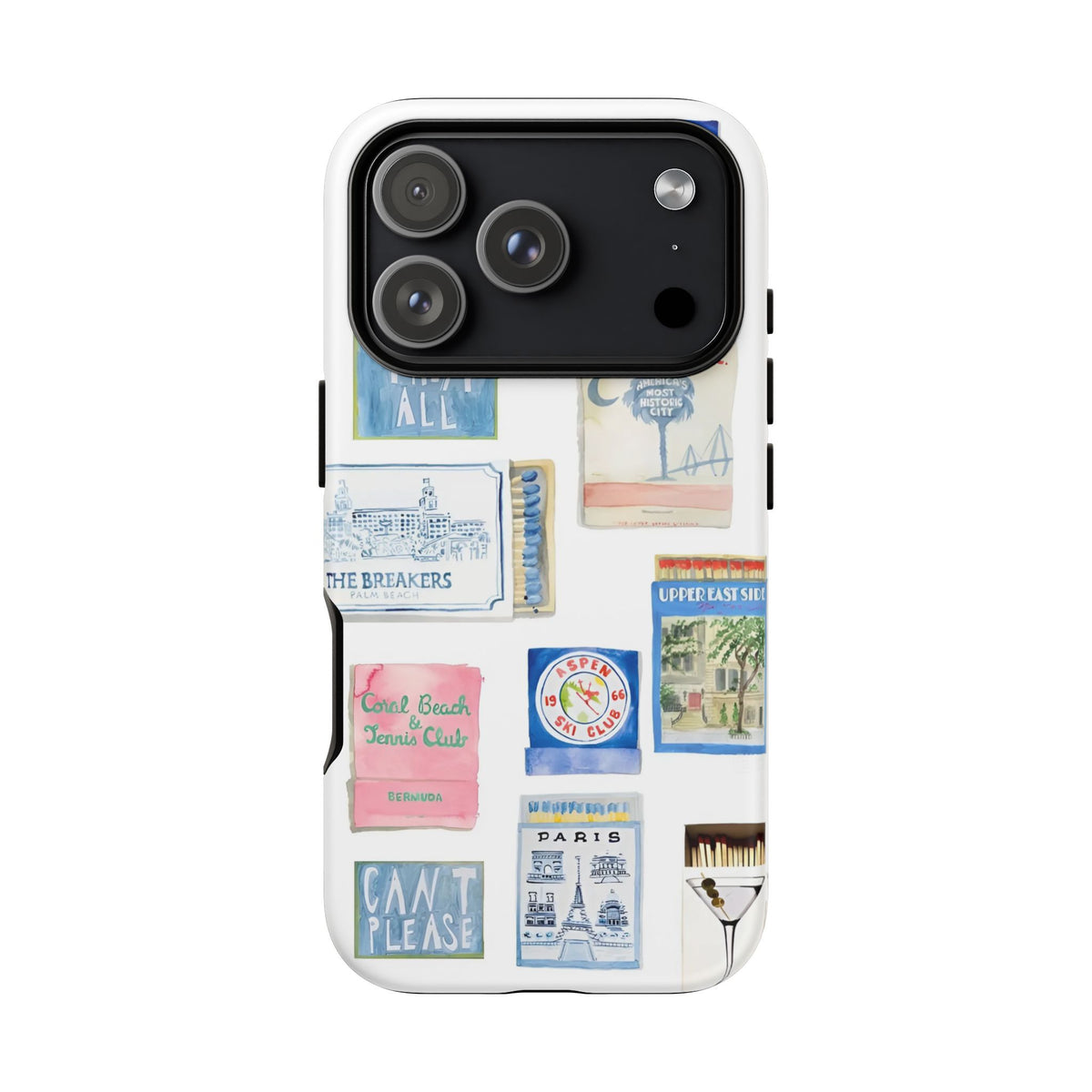 Blue Postcard Case