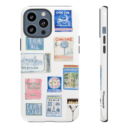 Blue Postcard Case