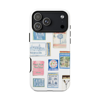 Blue Postcard Case