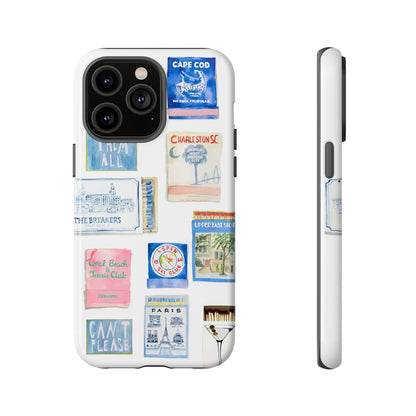 Blue Postcard Case