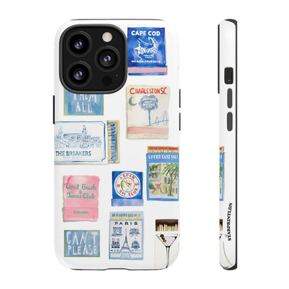 Blue Postcard Case