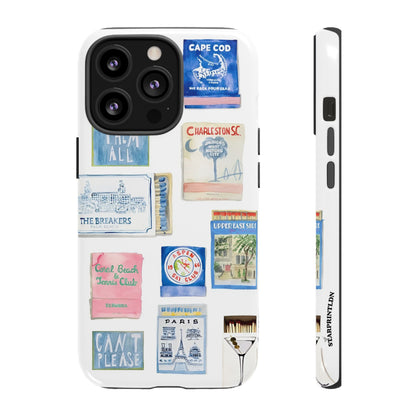 Blue Postcard Case