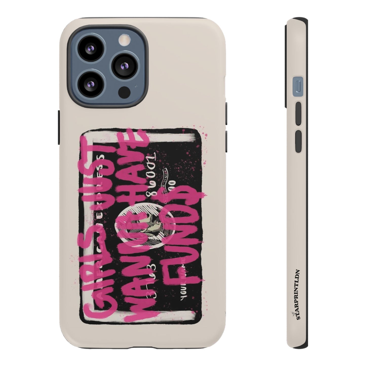 Pink Girls Just Wanna Have Funds Case