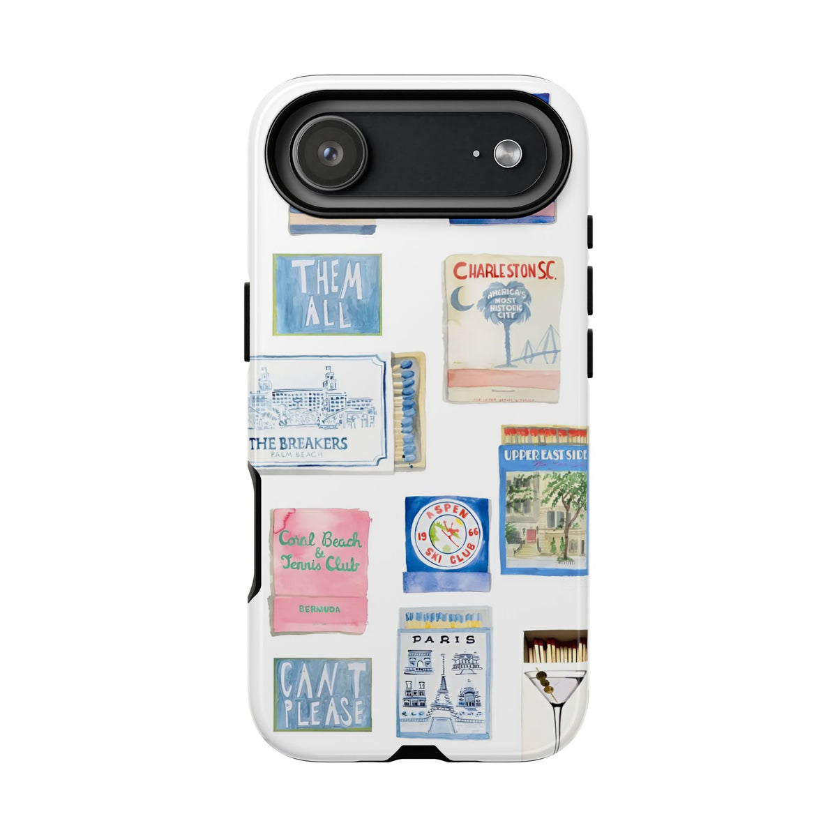 Blue Postcard Case