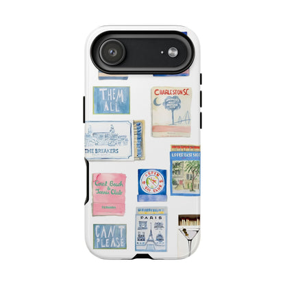 Blue Postcard Case