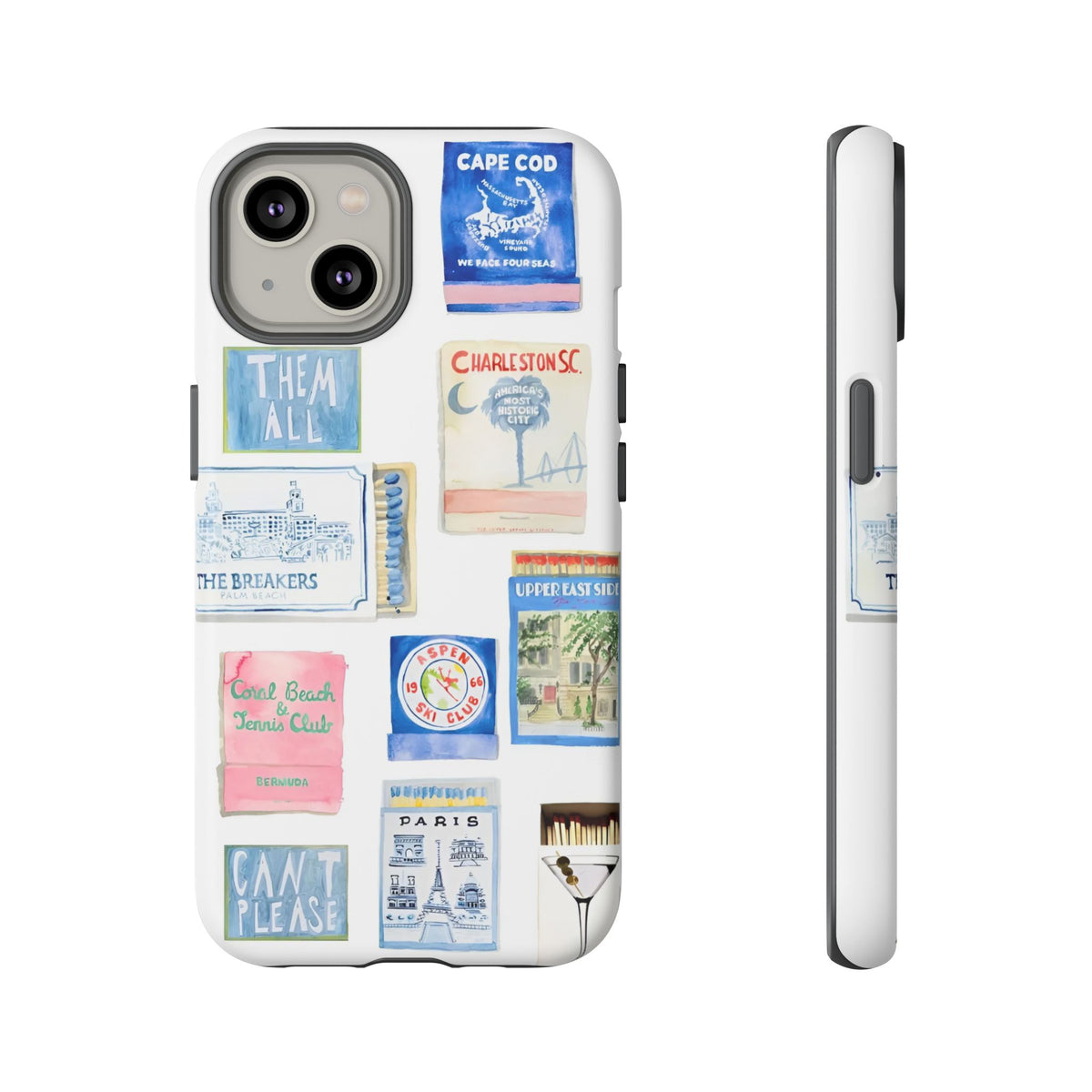 Blue Postcard Case