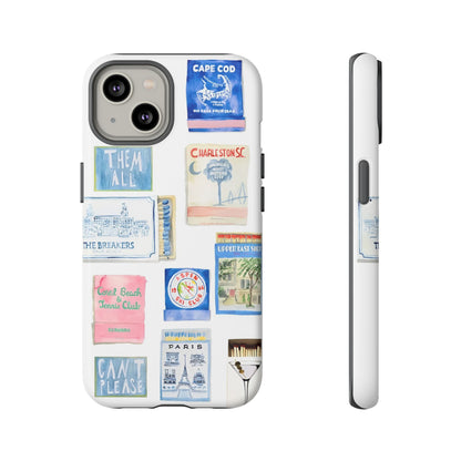 Blue Postcard Case
