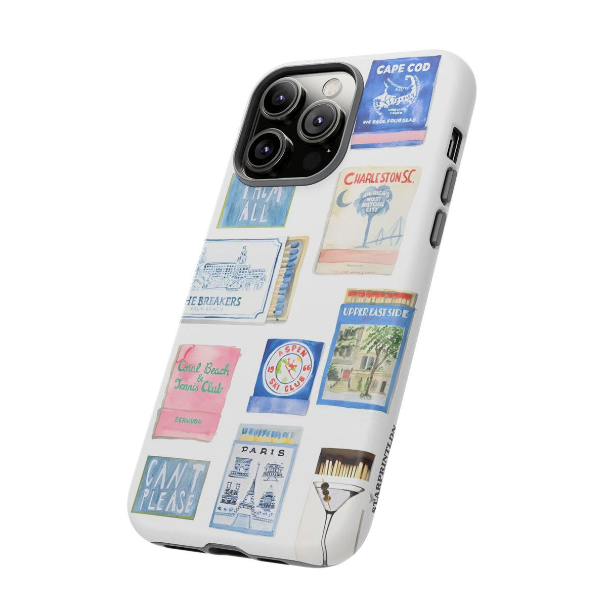 Blue Postcard Case