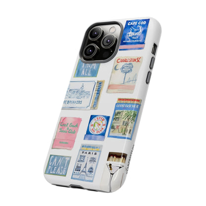 Blue Postcard Case