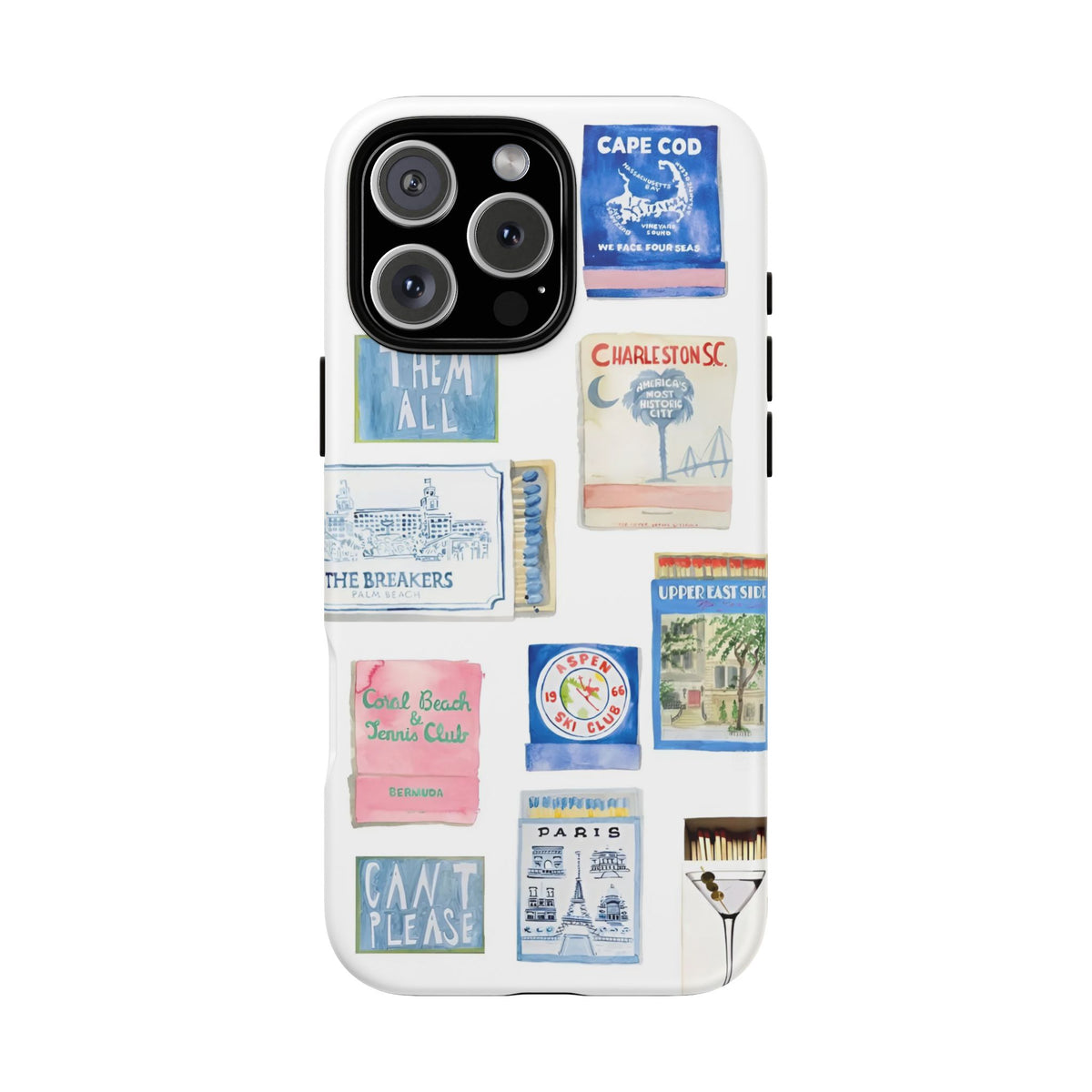 Blue Postcard Case