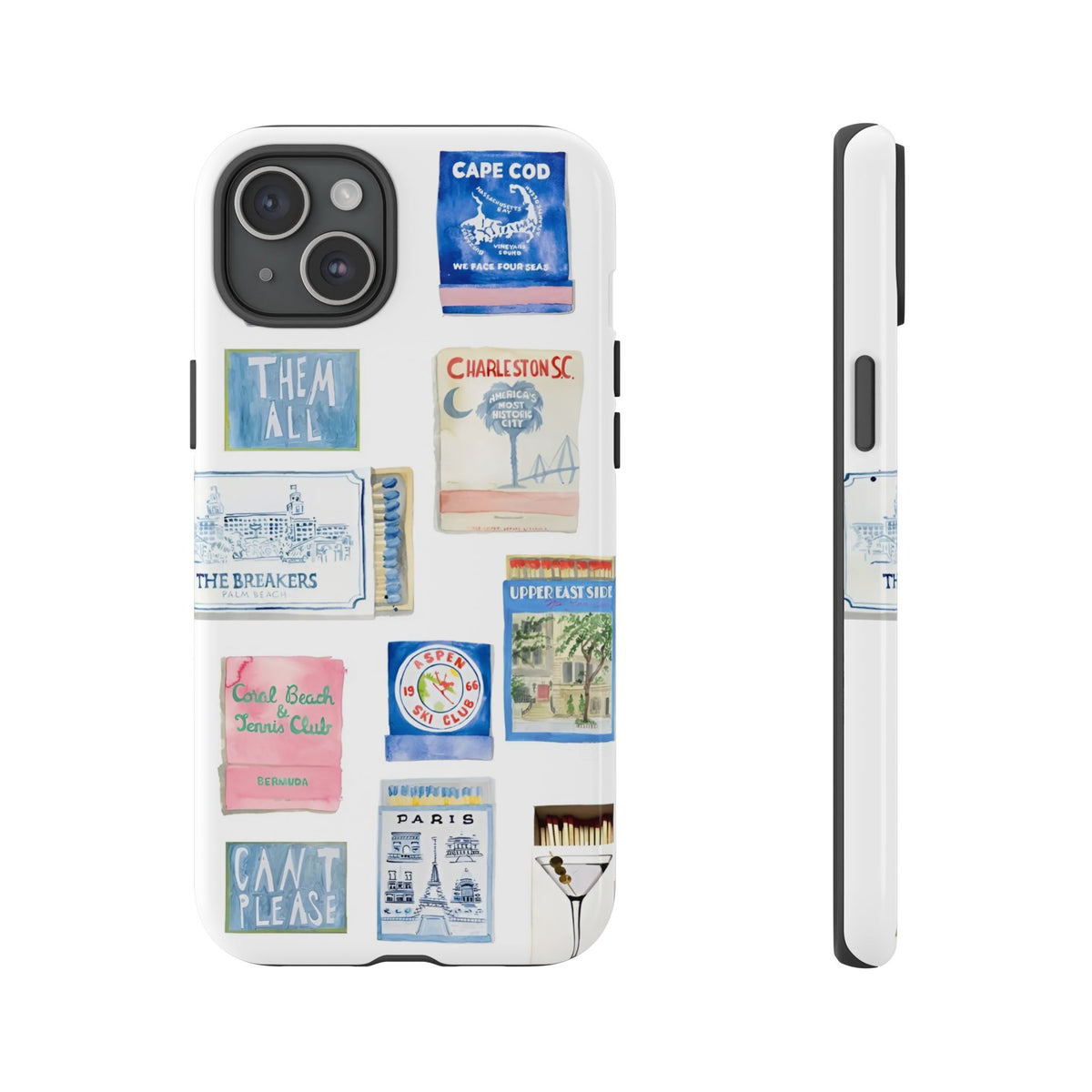 Blue Postcard Case