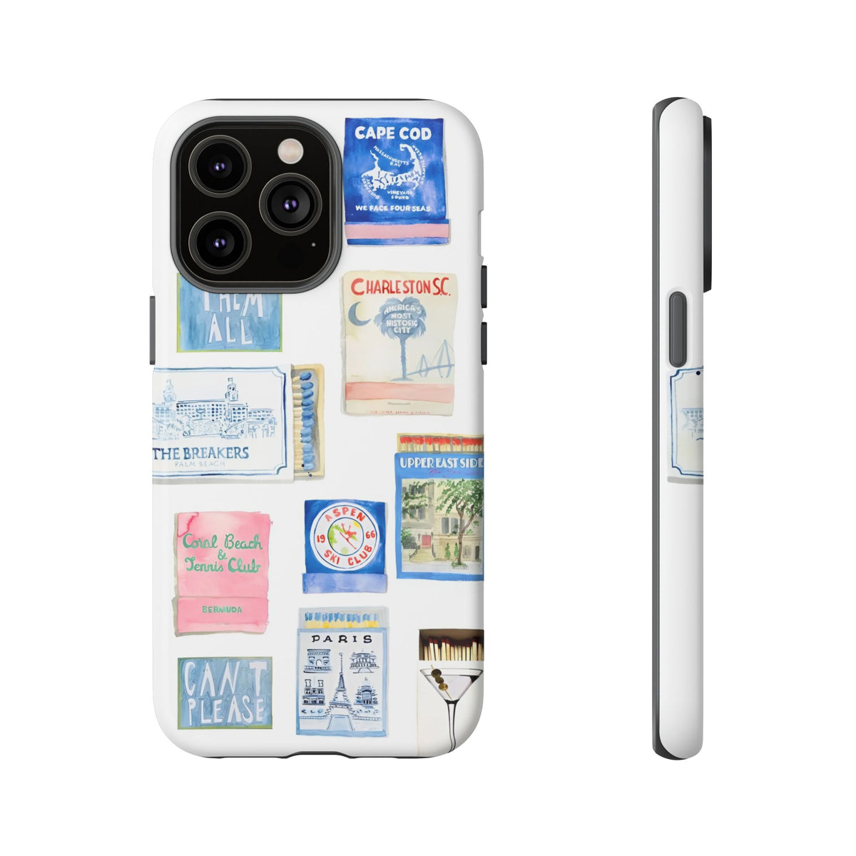 Blue Postcard Case