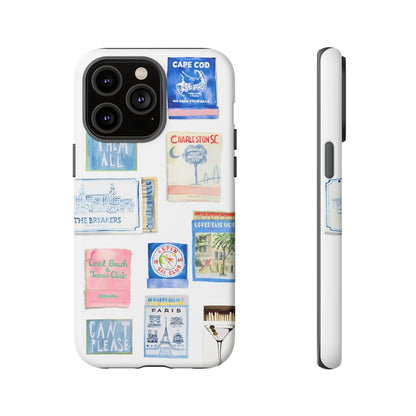 Blue Postcard Case