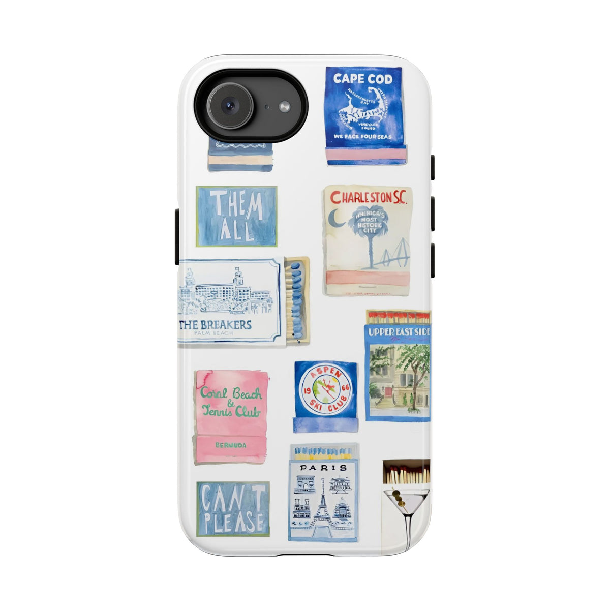 Blue Postcard Case