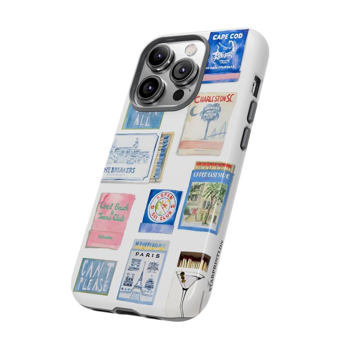 Blue Postcard Case