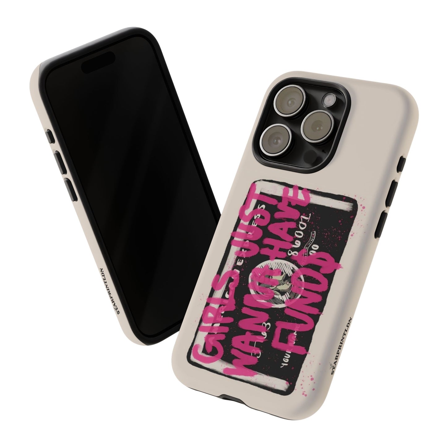 Pink Girls Just Wanna Have Funds Case