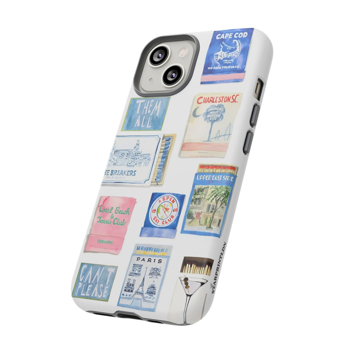 Blue Postcard Case