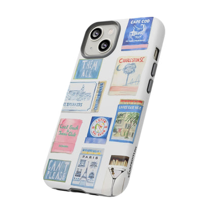 Blue Postcard Case