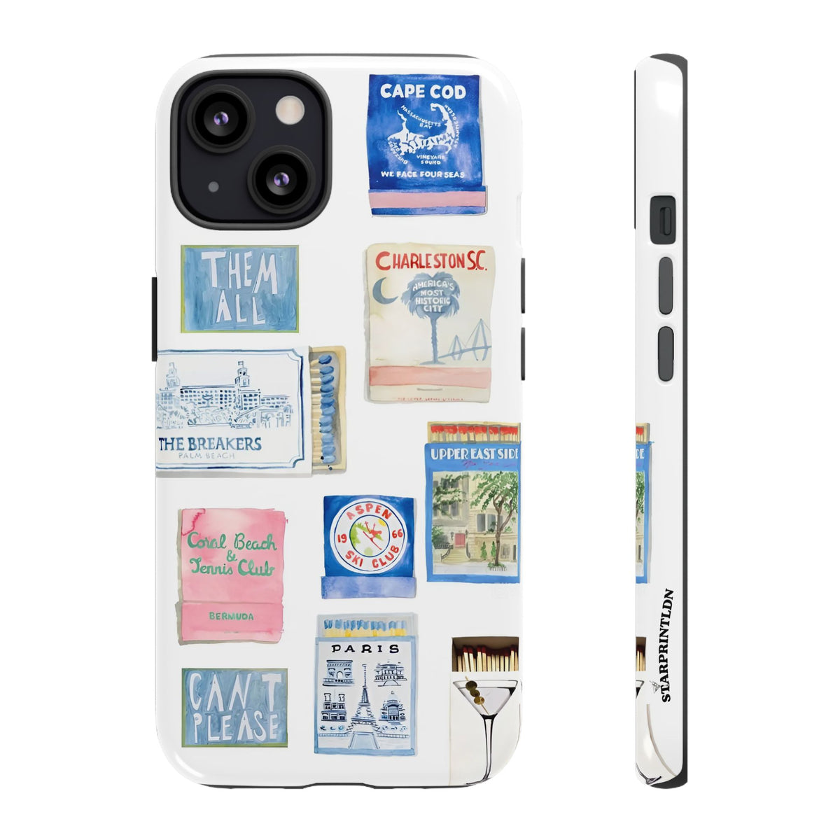 Blue Postcard Case
