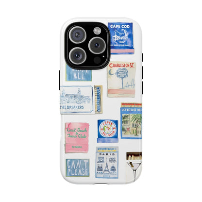 Blue Postcard Case