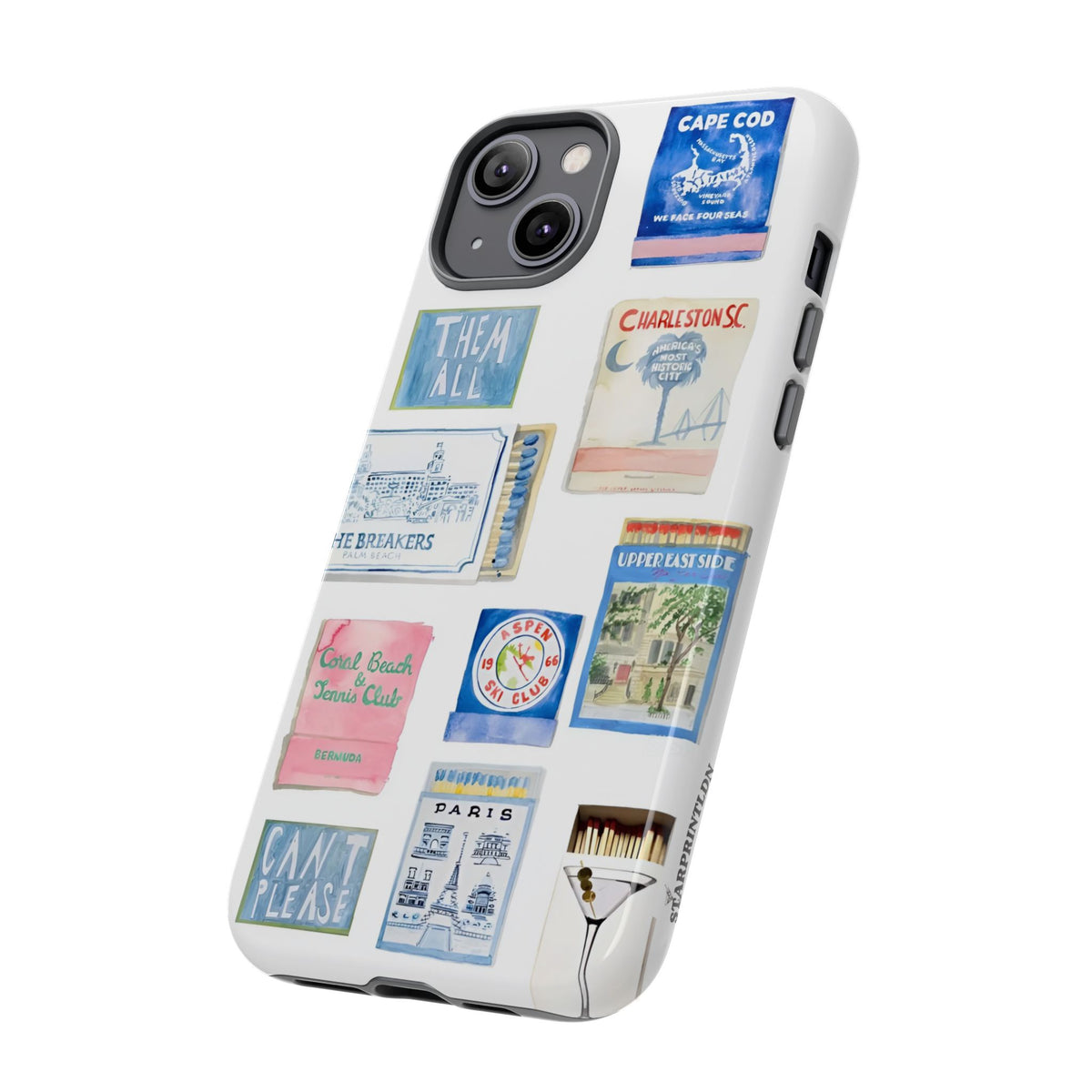 Blue Postcard Case