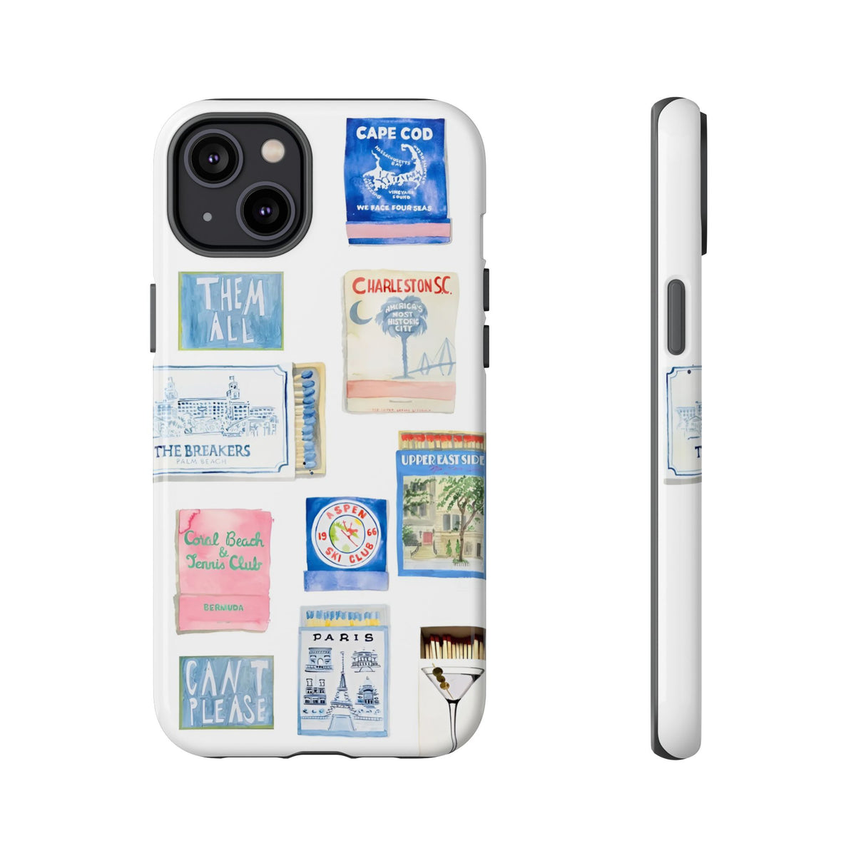 Blue Postcard Case