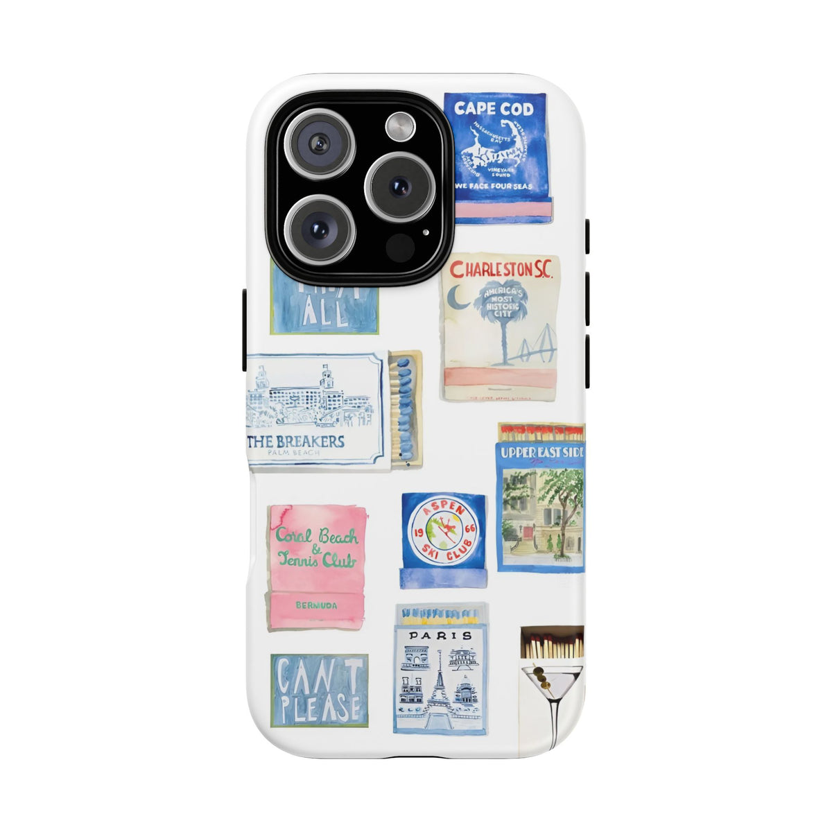 Blue Postcard Case