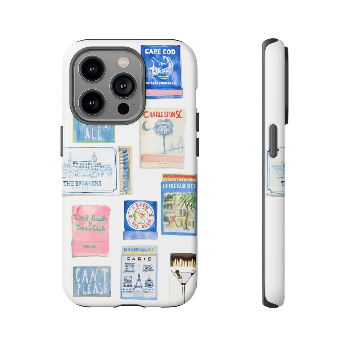 Blue Postcard Case