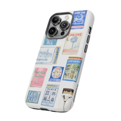 Blue Postcard Case