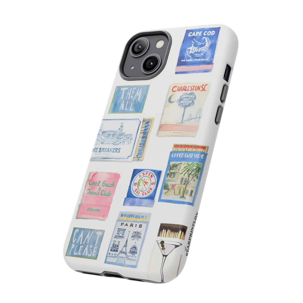 Blue Postcard Case