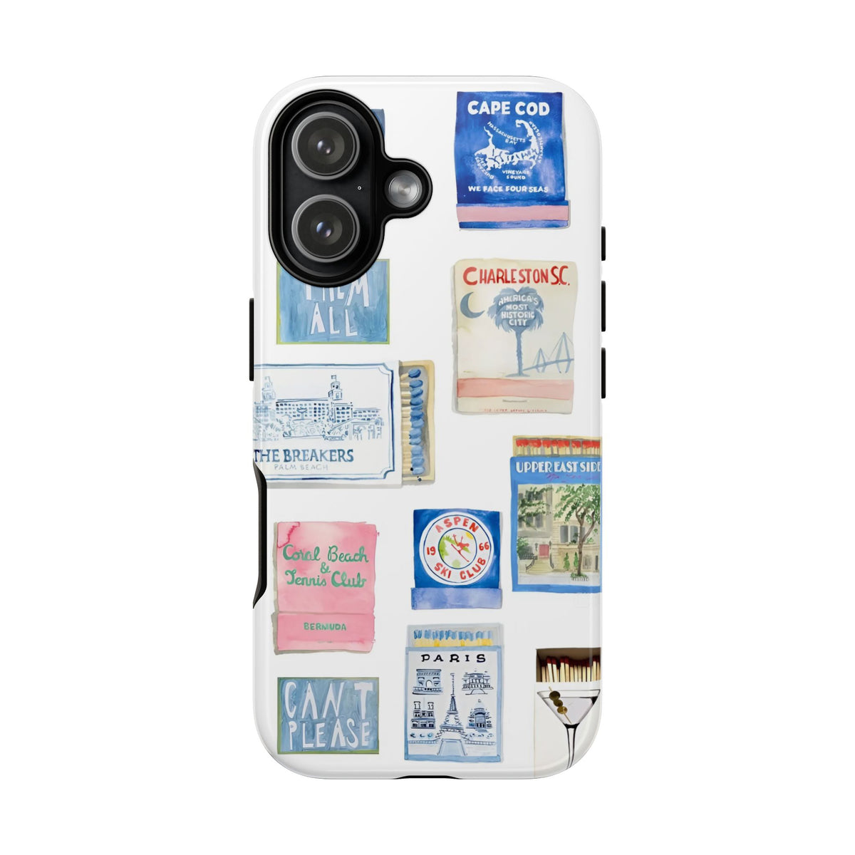 Blue Postcard Case