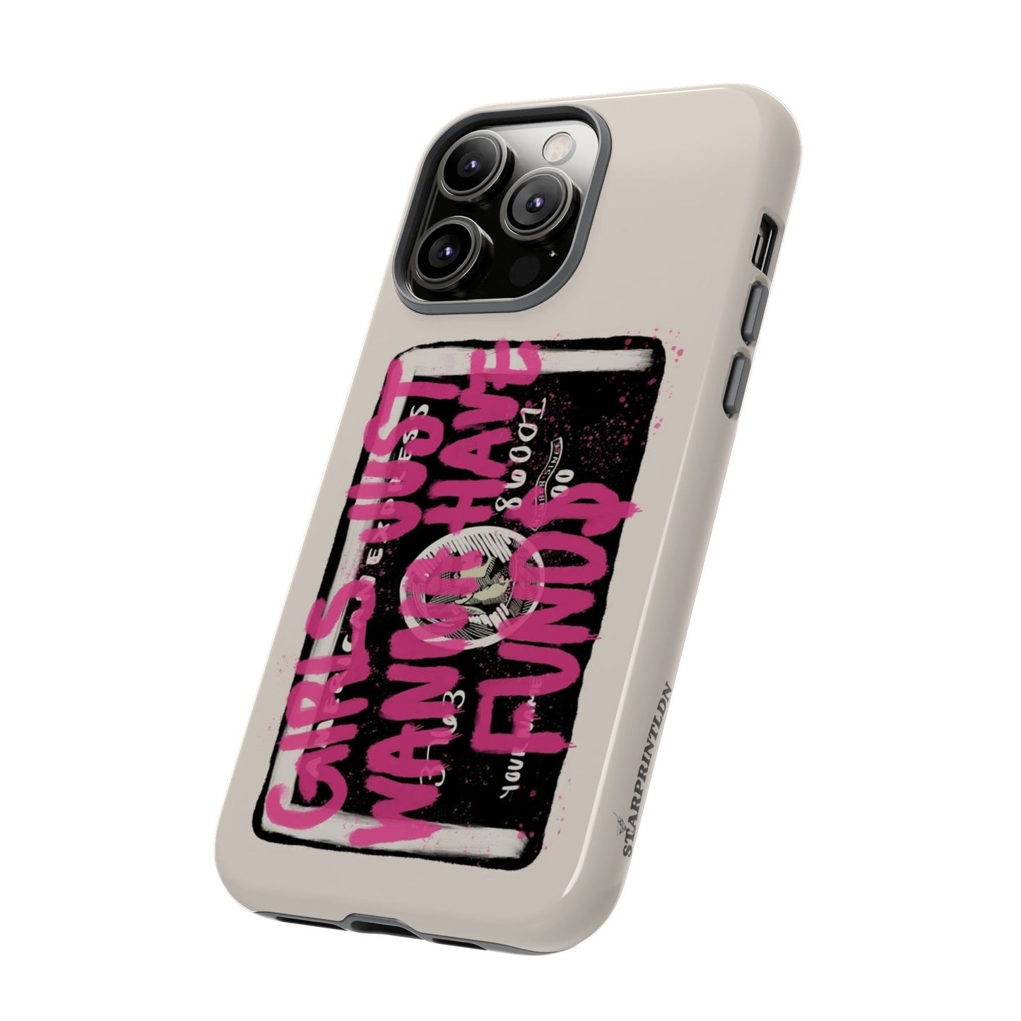 Pink Girls Just Wanna Have Funds Case