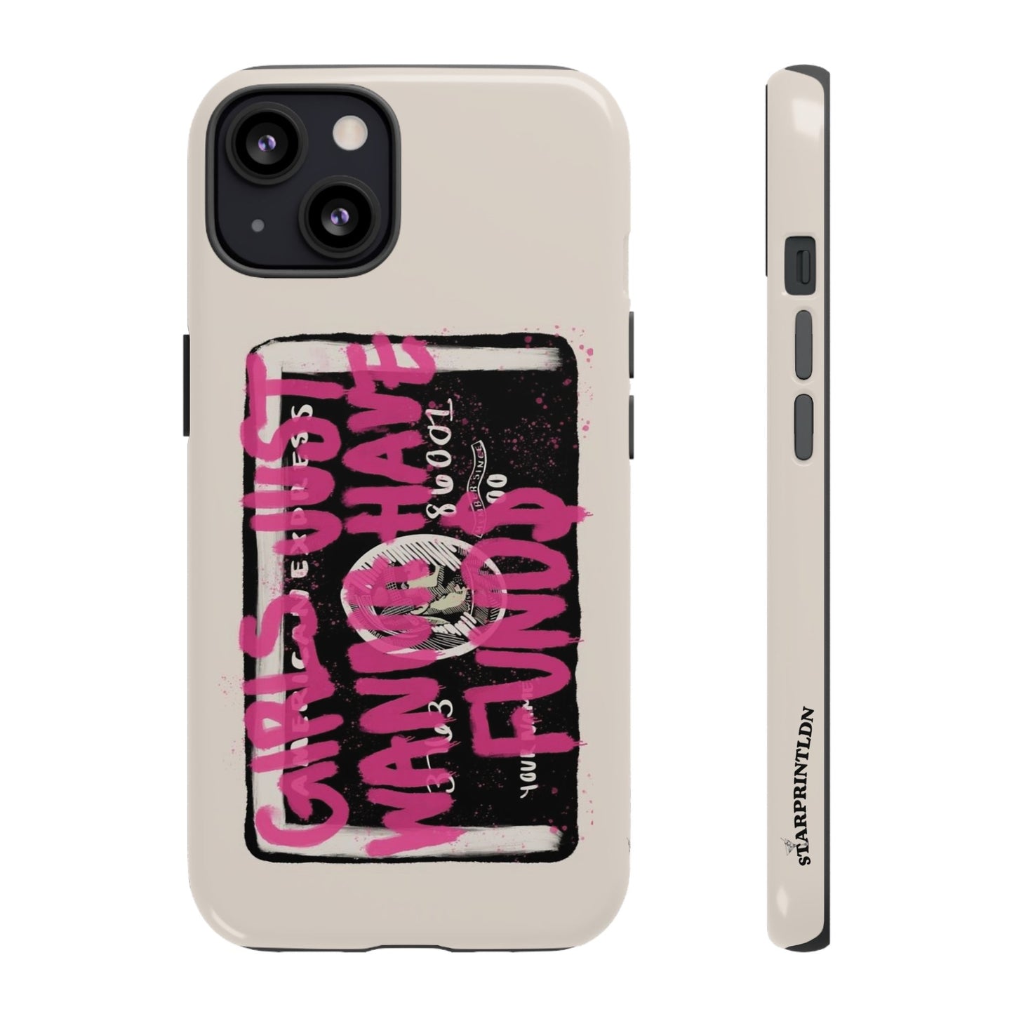 Pink Girls Just Wanna Have Funds Case