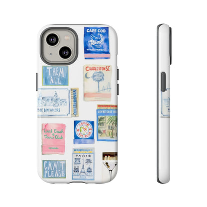 Blue Postcard Case